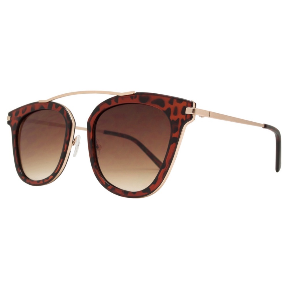 [ MISS ME ] Brown/Gold Sunglasses